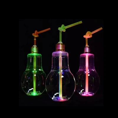 Plastic lampenfles met LED-licht